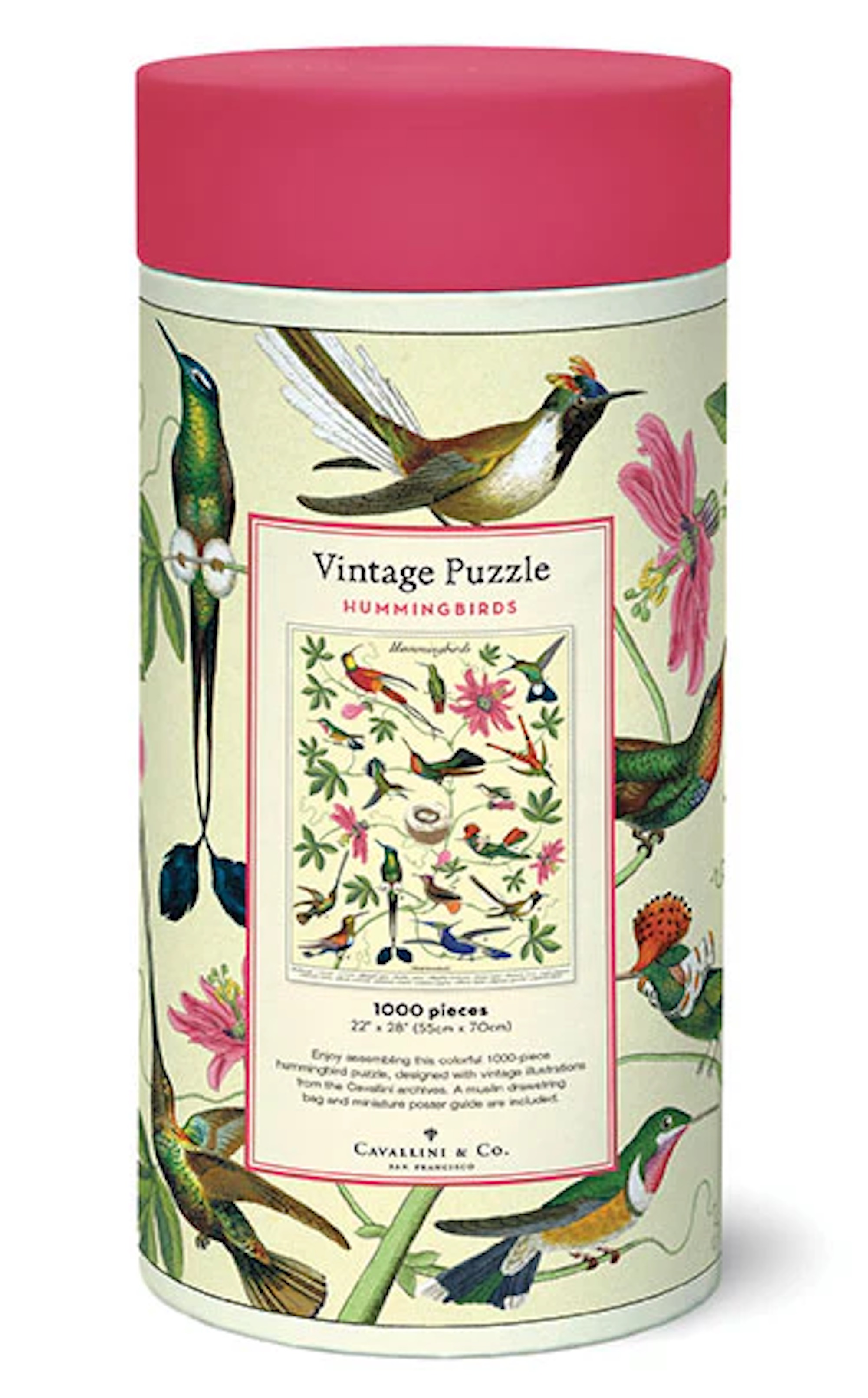 Hummingbirds - Vintage Puzzle von Cavallini - 1.000 Teile