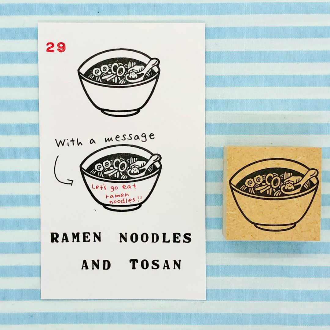 29 - Ramen noodles and tosan - Japanischer Stempel