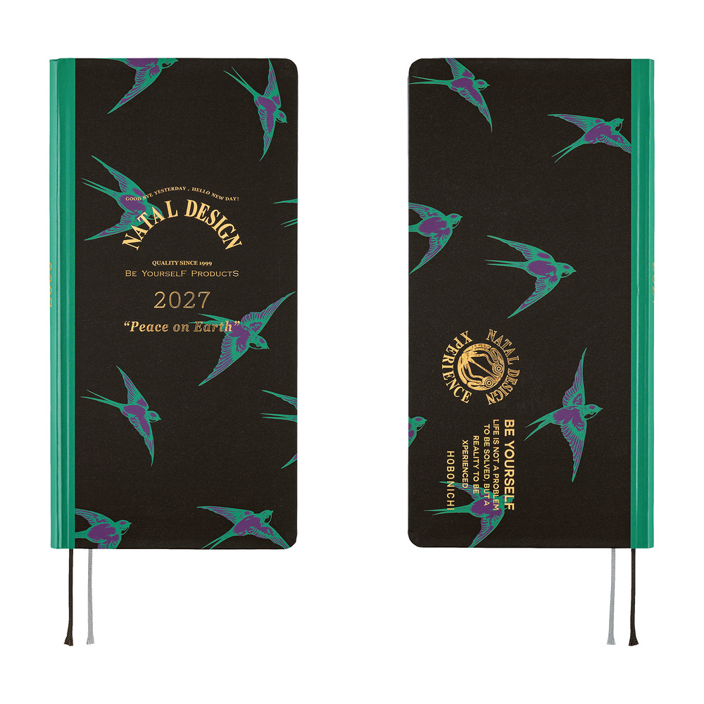 Weeks 2027 englisch – Natal Design: Lucky Swallow | Hobonichi