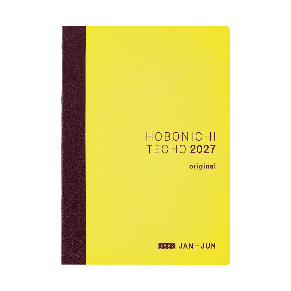 Kalenderbuch A6 Original 2027 – Avec (2 Bände), japanisch | Hobonichi