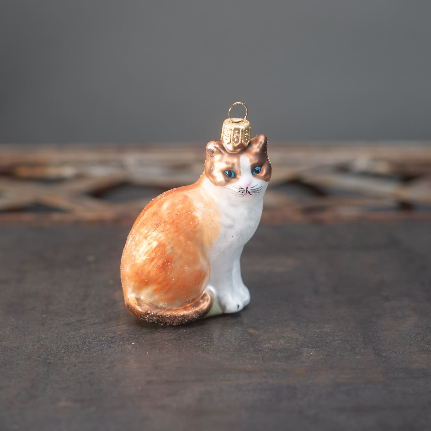 Katze mit blauen Augen - Christbaumschmuck aus Glas-1459.10-Hanco-Christbaumschmuck Katze mit blauen Augen - Christbaumschmuck aus Glas von Hanco aus der Kategorie Christbaumschmuck mit der Artikelnummer 1459.10