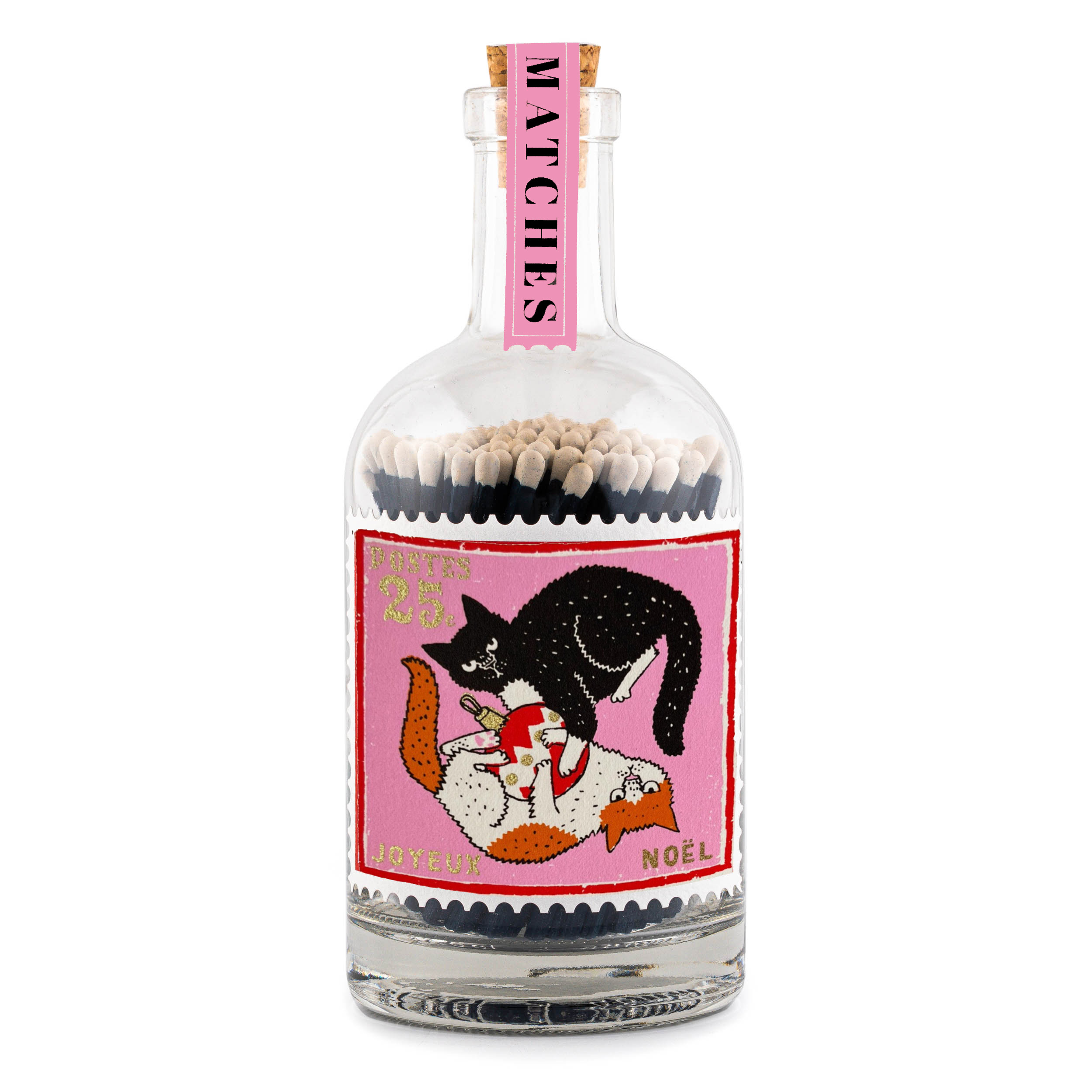 Streichhölzer "Christmas Cats" im Glas - Streichholzflasche von Archivist