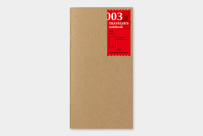 003 - blanko Notizbuch - TRAVELER'S Notebook Refill-14247006-TRAVELER'S COMPANY JAPAN-Einlagen und Zubehör für Größe "Regular" 003 - blanko Notizbuch - TRAVELER'S Notebook Refill von TRAVELER'S COMPANY JAPAN aus der Kategorie Einlagen und Zubehör für Größe "Regular" mit der Artikelnummer 14247006