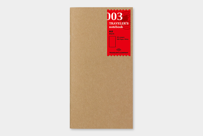 003 - blanko Notizbuch - TRAVELER'S Notebook Refill