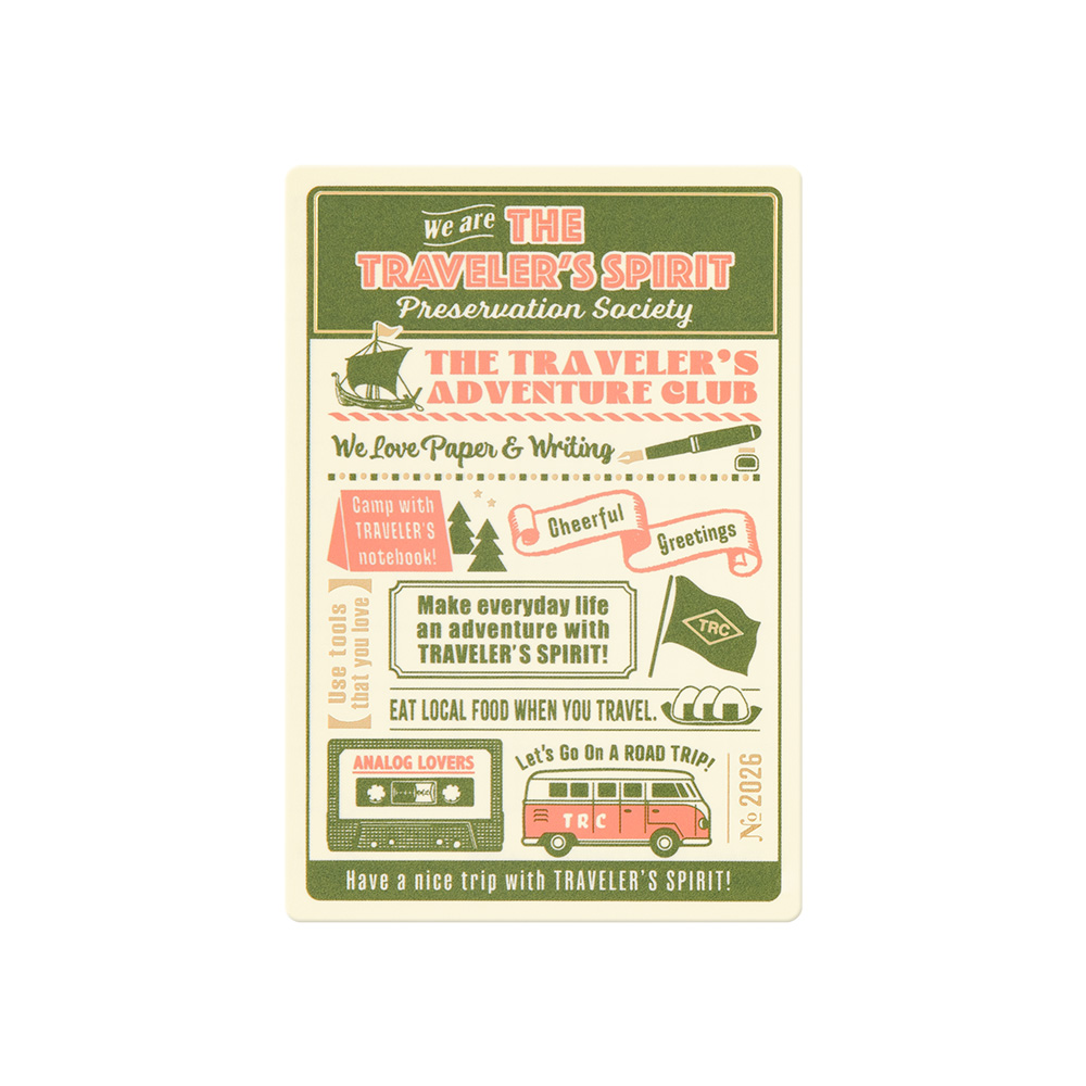 2026 Plastic Sheet "The Traveler's Spirit" - Passport 2026 Plastic Sheet "The Traveler's Spirit" - Passport
