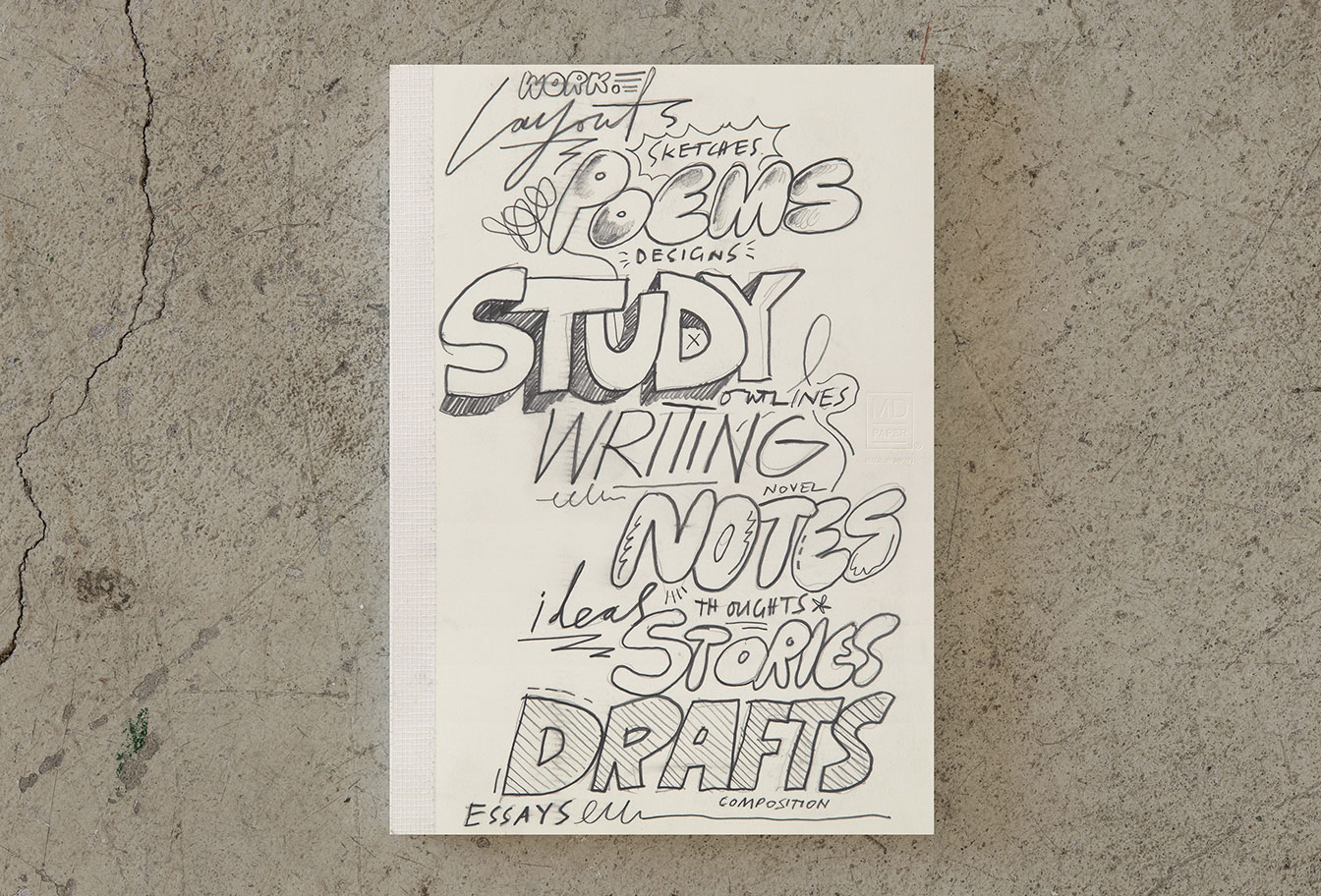 MD Notebook 15th – Edition Aries Moross - A6 - blanko / blank - Midori Notizbuch - limitiert MD Notebook 15th – Edition Aries Moross - A6 - blanko / blank - Midori Notizbuch - limitiert