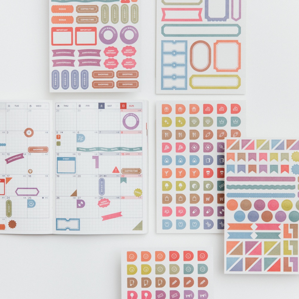 Sticker-Set – TSUKI no IRO: Schedule | Hobonichi