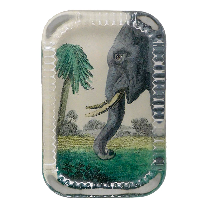 Elephant - Briefbeschwerer - Dotted Edge Paperweight von John Derian-DRPELE-John Derian-Paperweights - John Derian Elephant - Briefbeschwerer - Dotted Edge Paperweight von John Derian von John Derian aus der Kategorie Paperweights - John Derian mit der Artikelnummer DRPELE