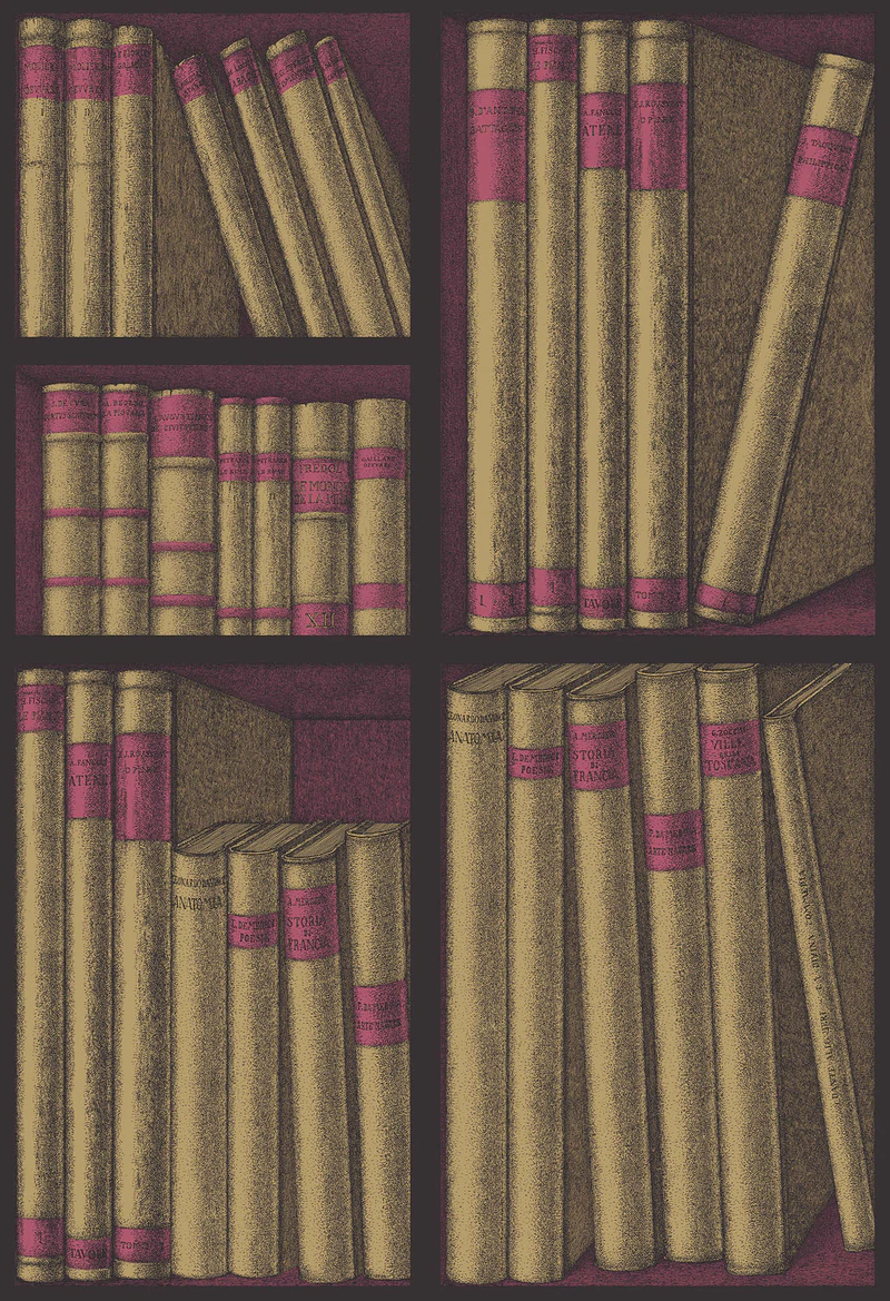 Ex Libris Tapete - 114/15031 - Cole&Son - Fornasetti Senza Tempo-114-15031-Cole&Son-Fornasetti Selection Ex Libris Tapete - 114/15031 - Cole&Son - Fornasetti Senza Tempo von Cole&Son aus der Kategorie Fornasetti Selection mit der Artikelnummer 114-15031