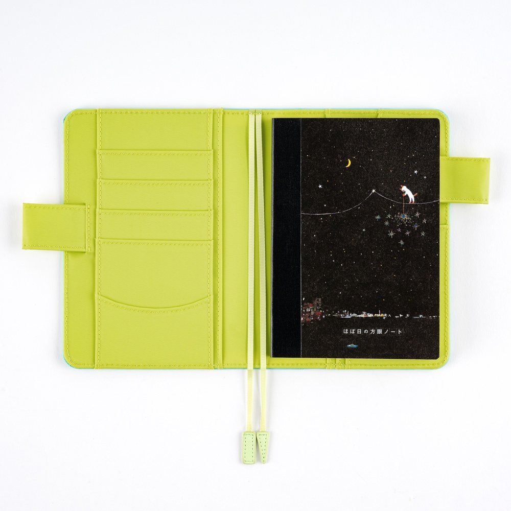 Notizbuch kariert A6 – Hiroko Kubota: Another night of falling star sparklers | Hobonichi