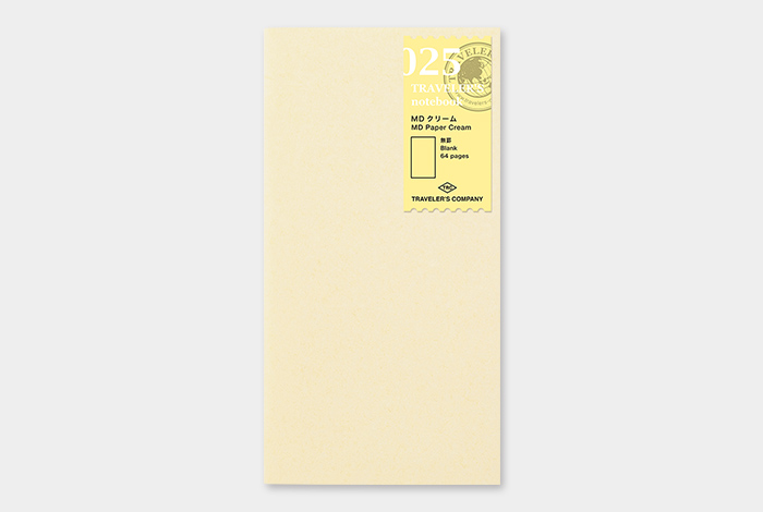 025 - MD Papier Creme - TRAVELER'S Notebook Refill von TRAVELER'S COMPANY JAPAN aus der Kategorie Einlagen und Zubehör für Größe "Regular" mit der Artikelnummer 14399006