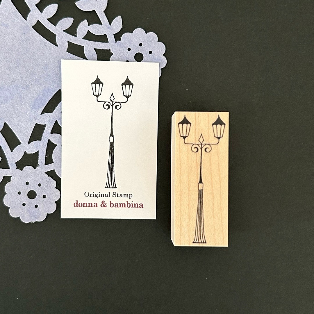 "Street Lamp" - donna&bambina - Japanischer Stempel