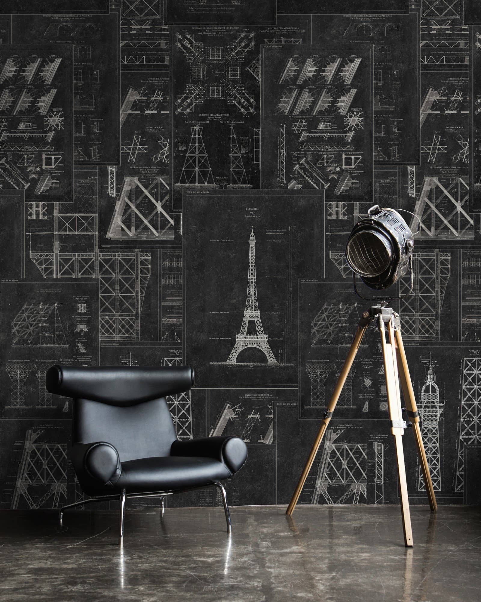 Tapete GRAND EIFFEL ANTHRACITE-WP20218-MINDTHEGAP-MIND THE GAP Tapete GRAND EIFFEL ANTHRACITE von MINDTHEGAP aus der Kategorie MIND THE GAP mit der Artikelnummer WP20218