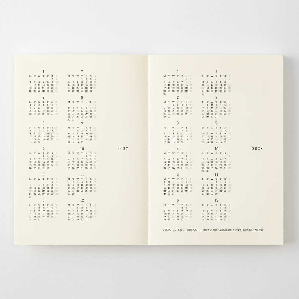 MD Notebook Kalender 2027 [A6]