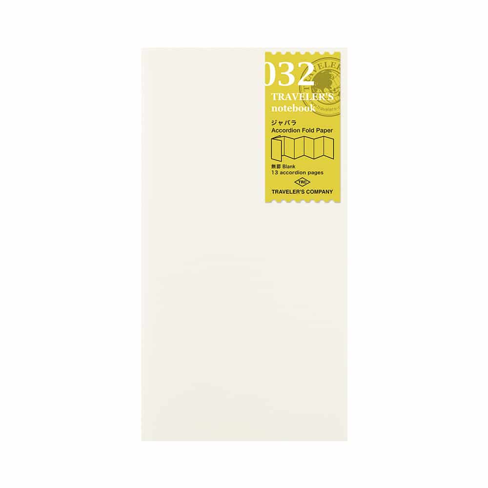 032 - Accordion Fold - TRAVELER'S Notebook Refill
