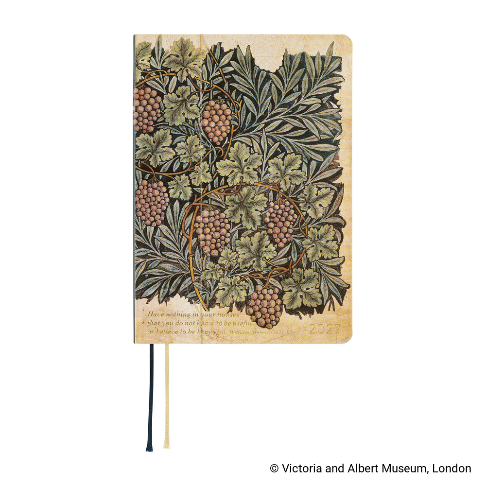 HON A6 2027 englisch – V&A Series: Vine | Hobonichi