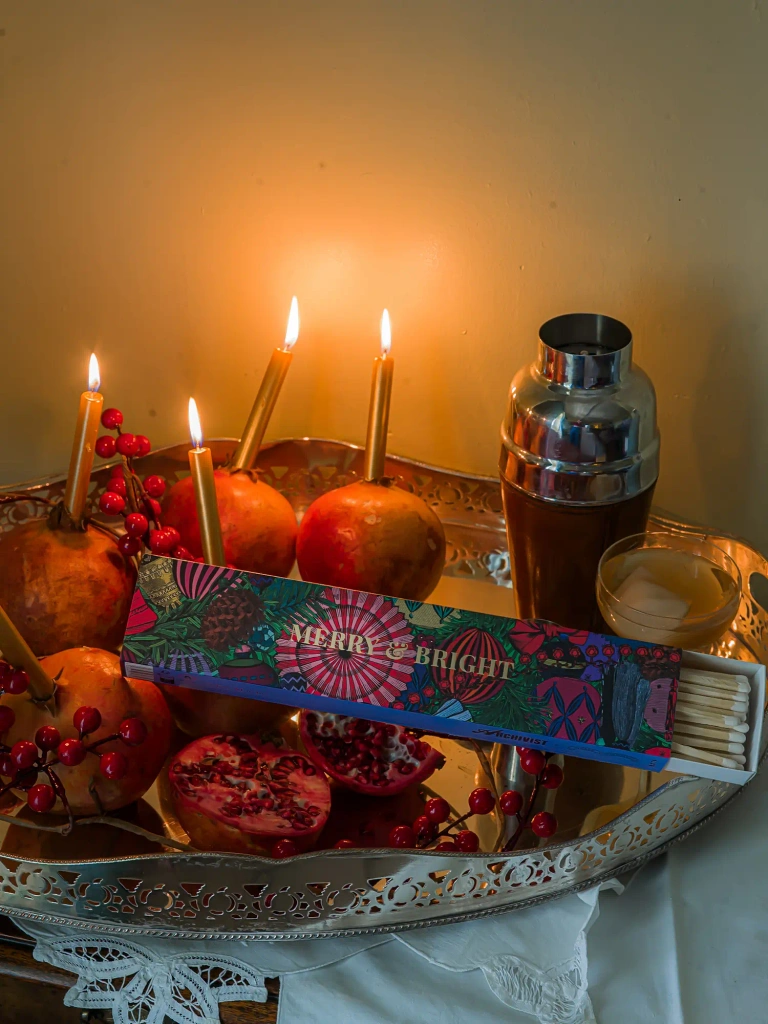 Streichhölzer lang "Christmas Baubles" - Kaminstreichhölzer von Archivist aus England