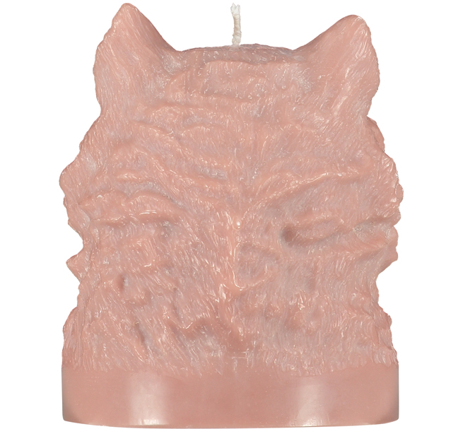 Kerze Wolf Skulptur - Old Rose - von British Colour Standard von British Colour Standard aus der Kategorie Kerzen & Kerzenständer mit der Artikelnummer BCS445