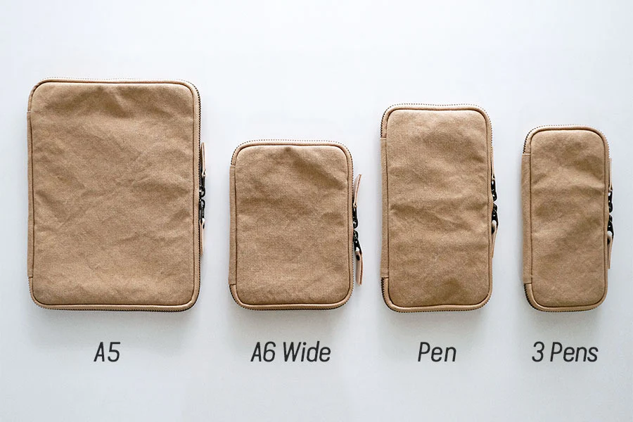 FLAT tool case / A6 Wide - Iron Black - Etui von Yuruliku