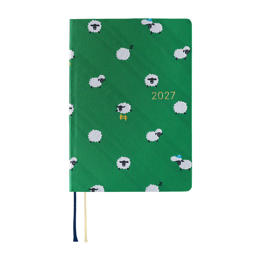 HON A6 2027 englisch – Bow & Tie: Sheep Sheep Sheep | Hobonichi