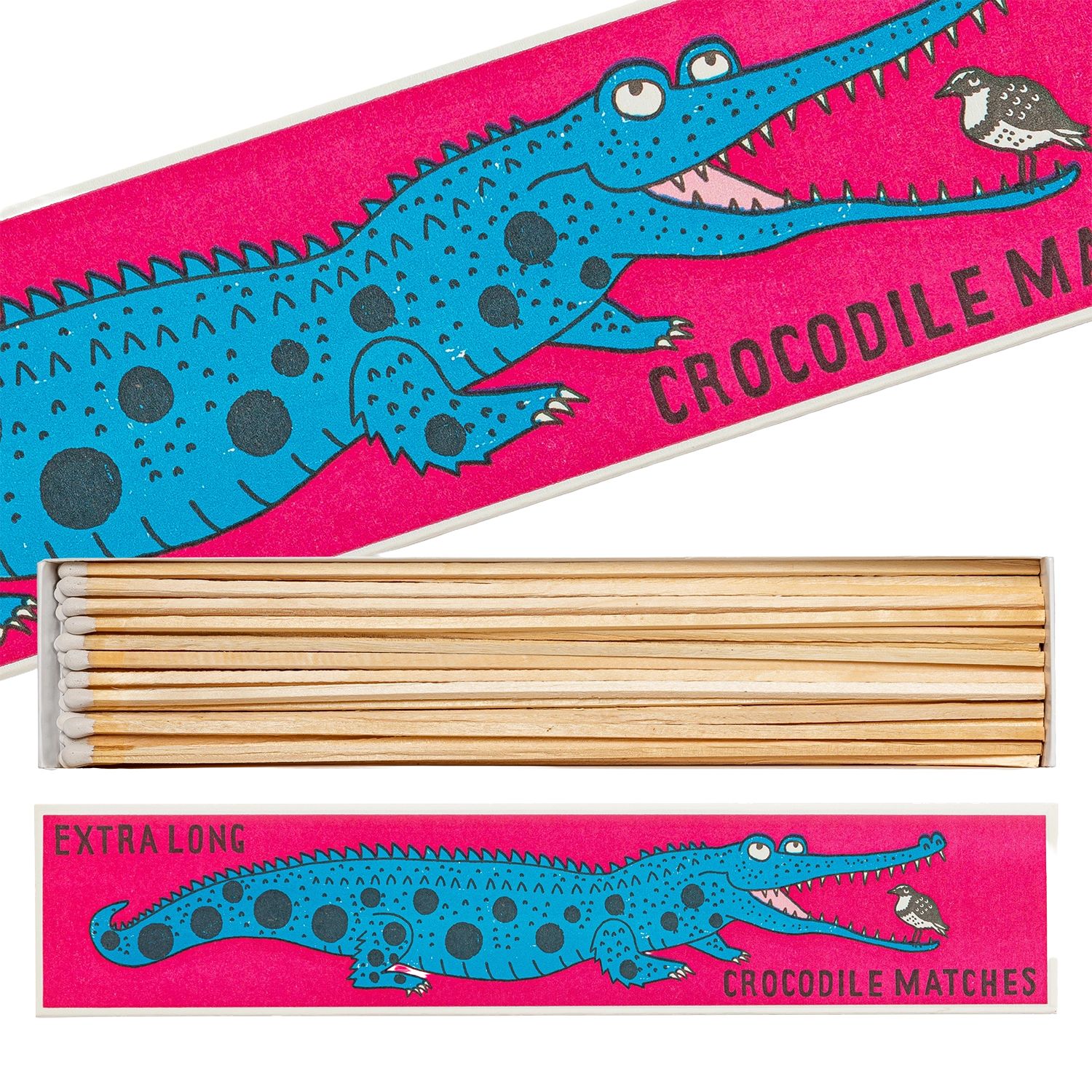 Streichhölzer lang "Crocodile" - Kaminstreichhölzer von Archivist aus England