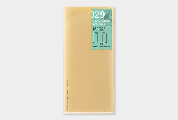 029- Klarsichthülle für DIN A4 - TRAVELER'S Notebook Refill-14403006-TRAVELER'S COMPANY JAPAN-Einlagen und Zubehör für Größe "Regular" 029- Klarsichthülle für DIN A4 - TRAVELER'S Notebook Refill von TRAVELER'S COMPANY JAPAN aus der Kategorie Einlagen und Zubehör für Größe "Regular" mit der Artikelnummer 14403006