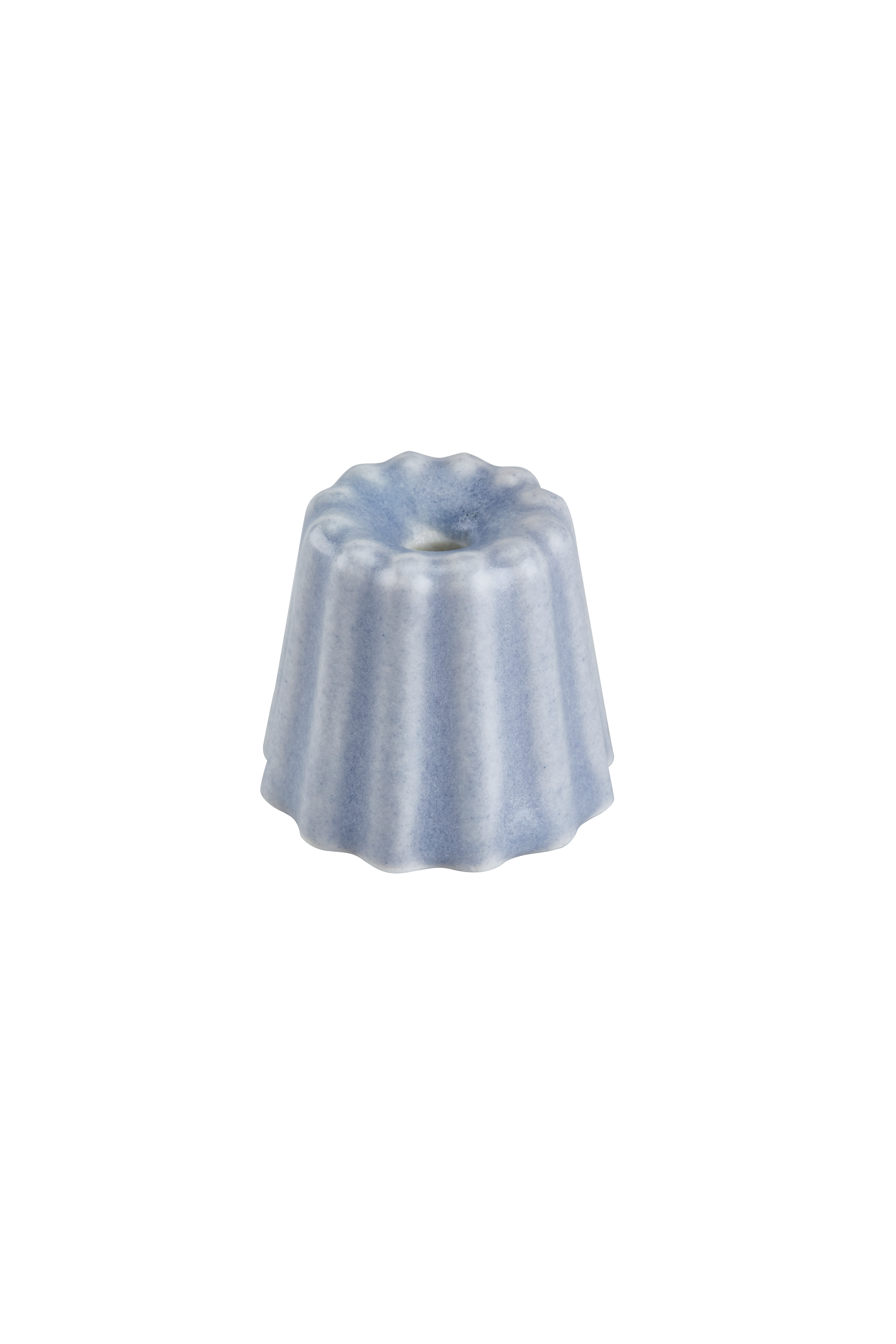Kerzenhalter Cannelés - Bluish Grey - Porzellan von OVO Things Kerzenhalter Cannelés - Bluish Grey - Porzellan von OVO Things