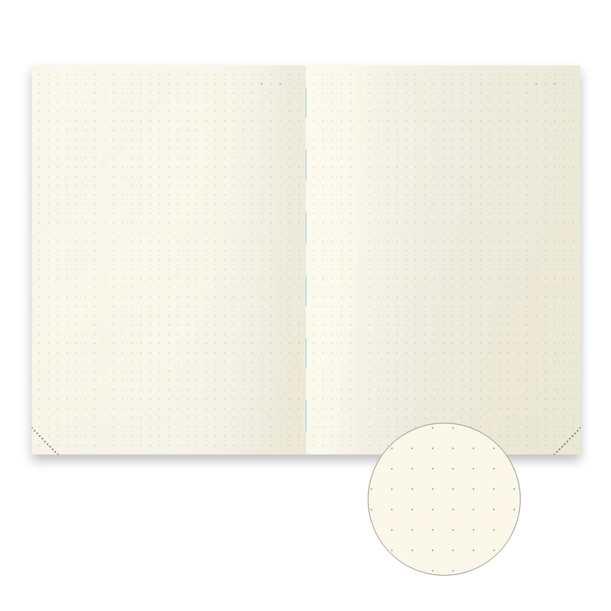 MD Notebook Journal - A5 - Codex 1 Day 1 Page - Dot Grid - Midori Notizbuch