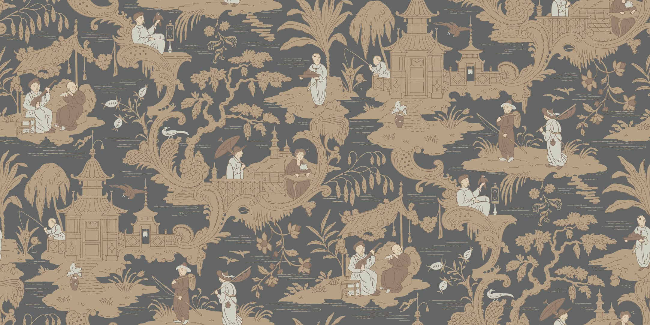 Chinese Toile Tapete - 100/8040 - Cole&Son - Archive Anthology