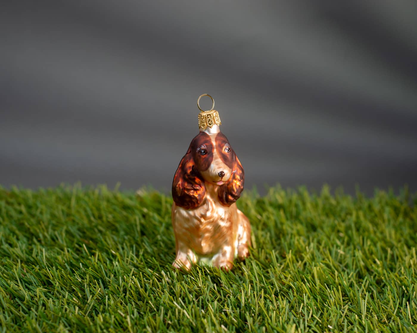 Cocker Spaniel - Christbaumschmuck aus Glas-1476.02-Hanco-Hunde und Katzen Cocker Spaniel - Christbaumschmuck aus Glas von Hanco aus der Kategorie Hunde und Katzen mit der Artikelnummer 1476.02