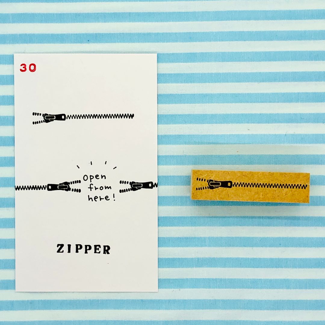 30 - Zipper - Japanischer Stempel