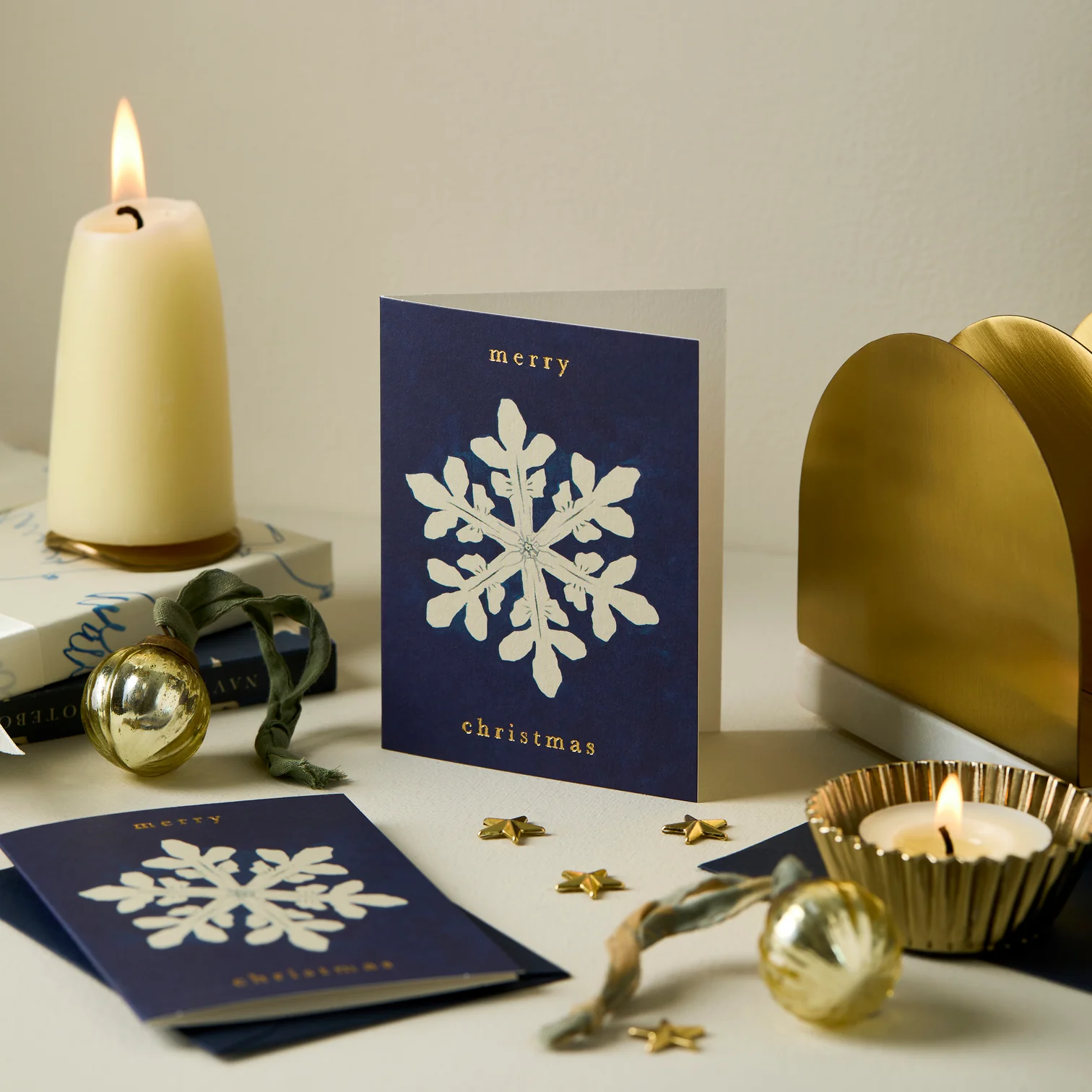 "Merry Christmas" - Snowflake - Mini Grußkarte von Wanderlust Paper Co. "Merry Christmas" - Snowflake - Mini Grußkarte von Wanderlust Paper Co.
