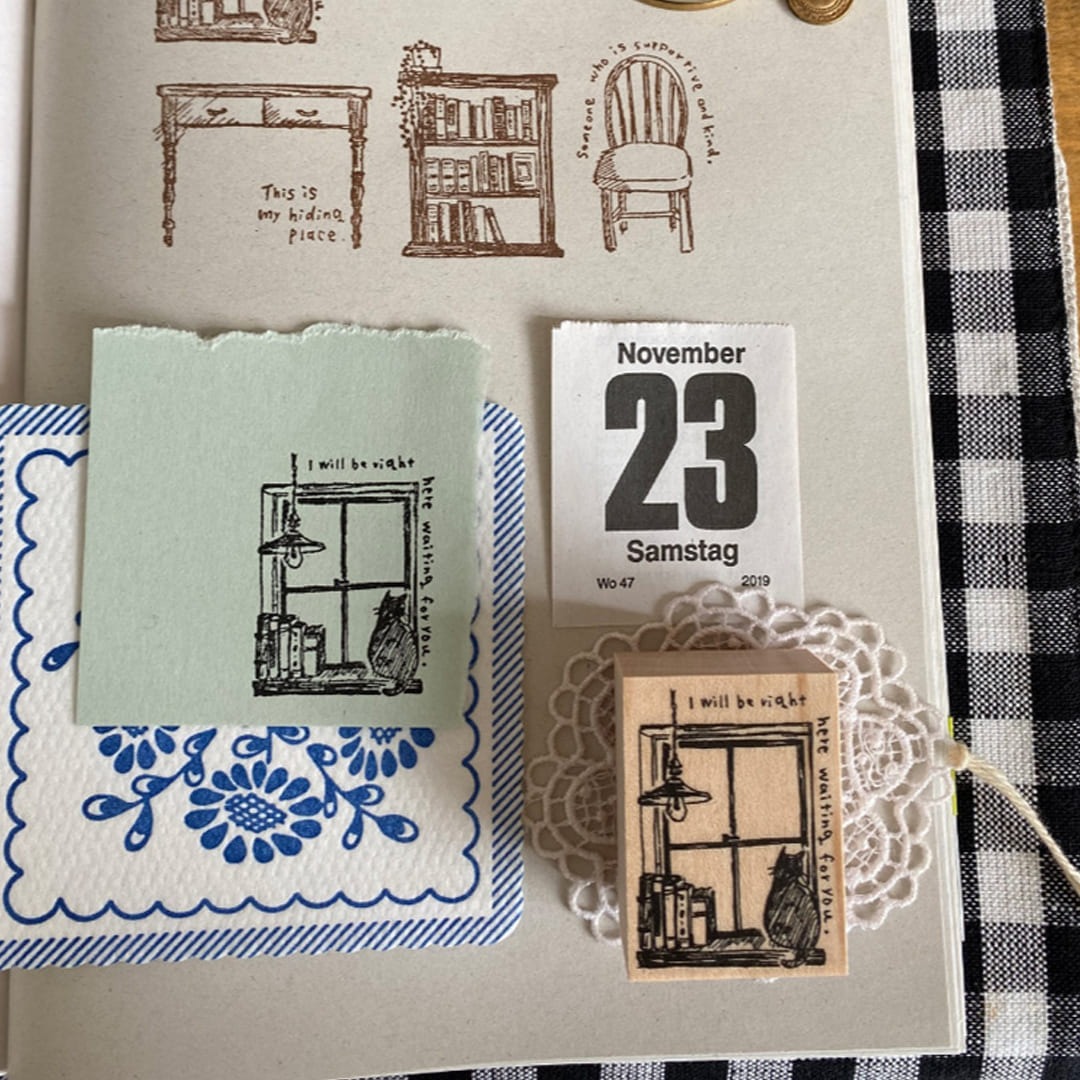 "Window" - kubomi no ki - Japanischer Stempel