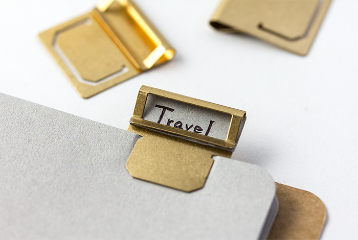 Index Clips - Serie BRASS von der TRAVELER'S COMPANY JAPAN von TRAVELER'S COMPANY JAPAN aus der Kategorie Messing - Brass mit der Artikelnummer 43210006