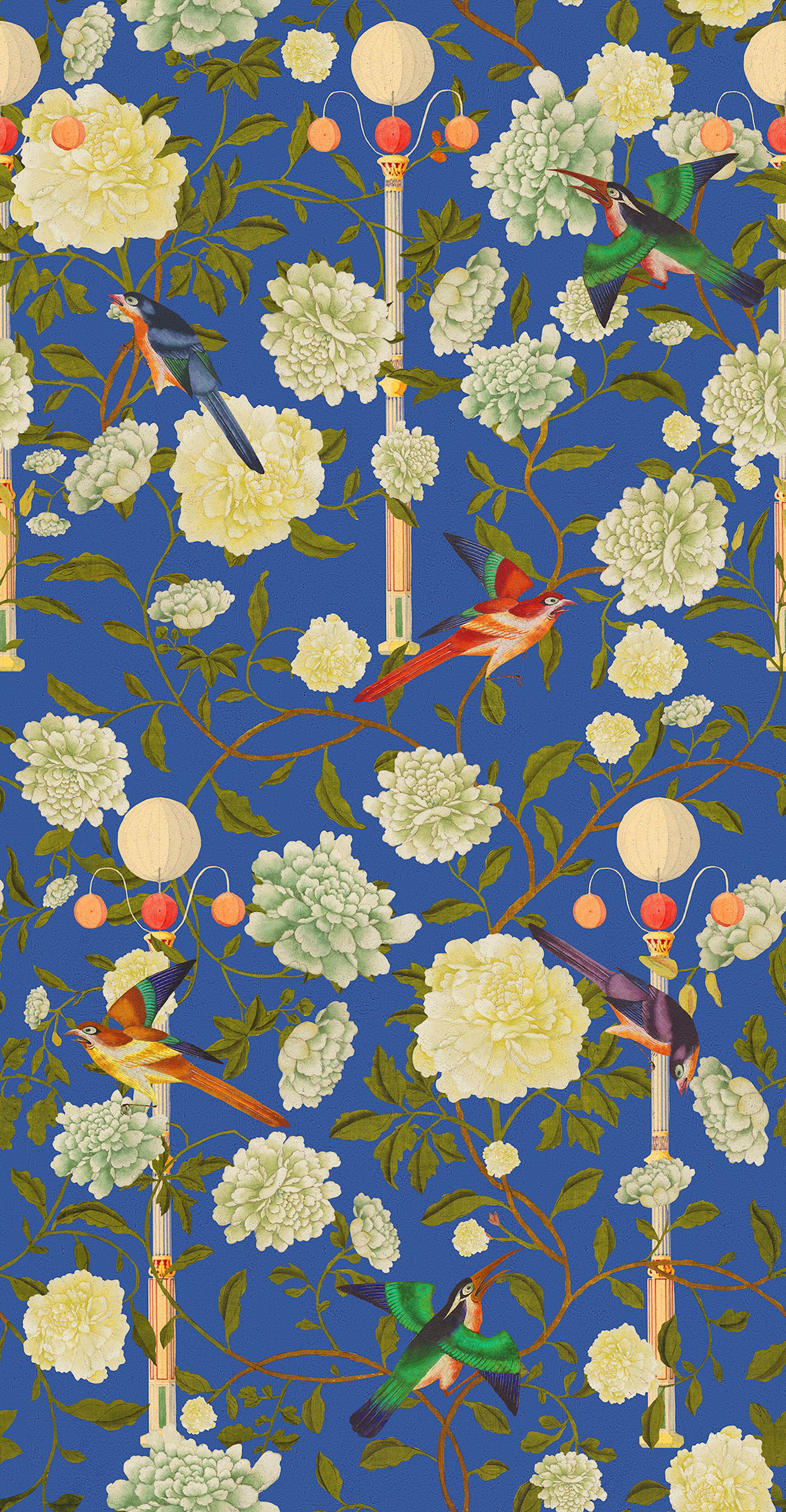 Tapete THE GARDEN OF IMMORTALITY Lapis Blue-WP20589-MINDTHEGAP-MIND THE GAP Tapete THE GARDEN OF IMMORTALITY Lapis Blue von MINDTHEGAP aus der Kategorie MIND THE GAP mit der Artikelnummer WP20589