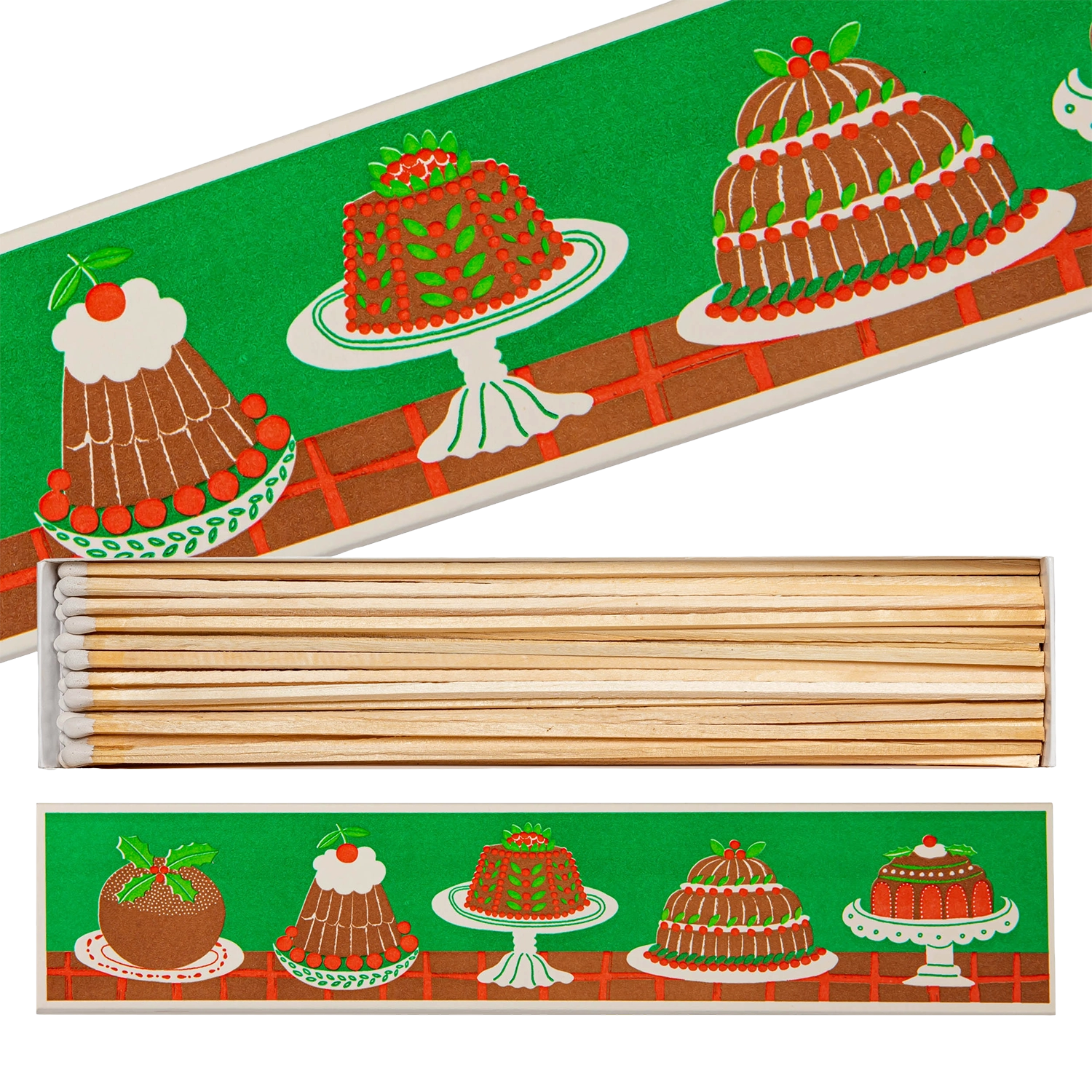 Streichhölzer lang "Christmas Pudding" - Kaminstreichhölzer von Archivist aus England