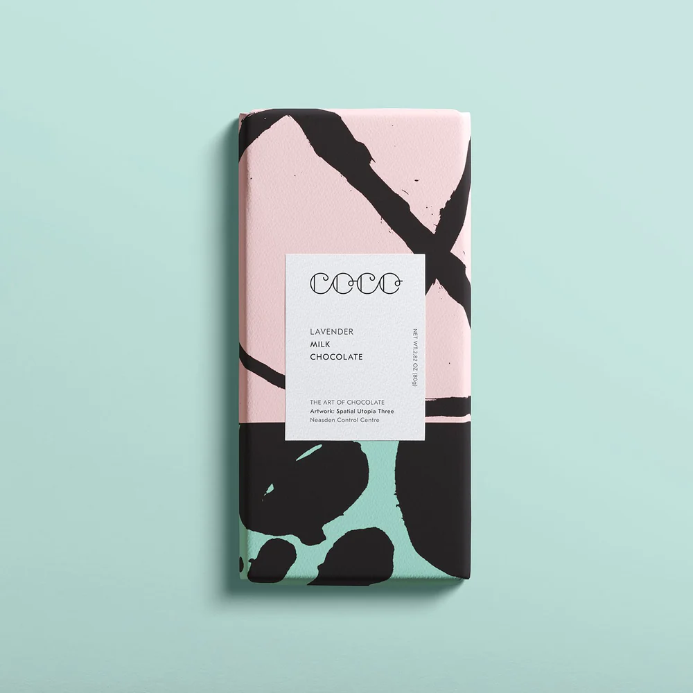 Tafel Schokolade - Lavendel 40% von Coco Chocolatier aus der Kategorie Coco Chocolatier mit der Artikelnummer 460160