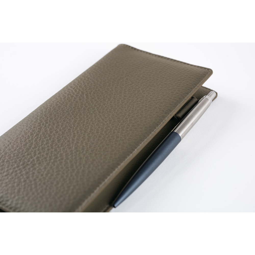 Hülle Weeks – Leather: Taut (Gray & Light Blue) | Hobonichi