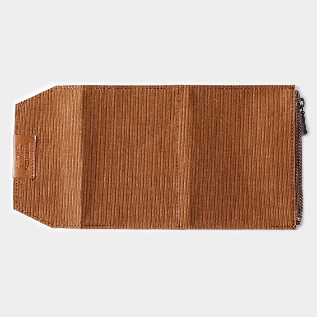 Zipper Case Baumwolle "Braun" - TRAVELER'S FACTORY Notebook Refill Passport