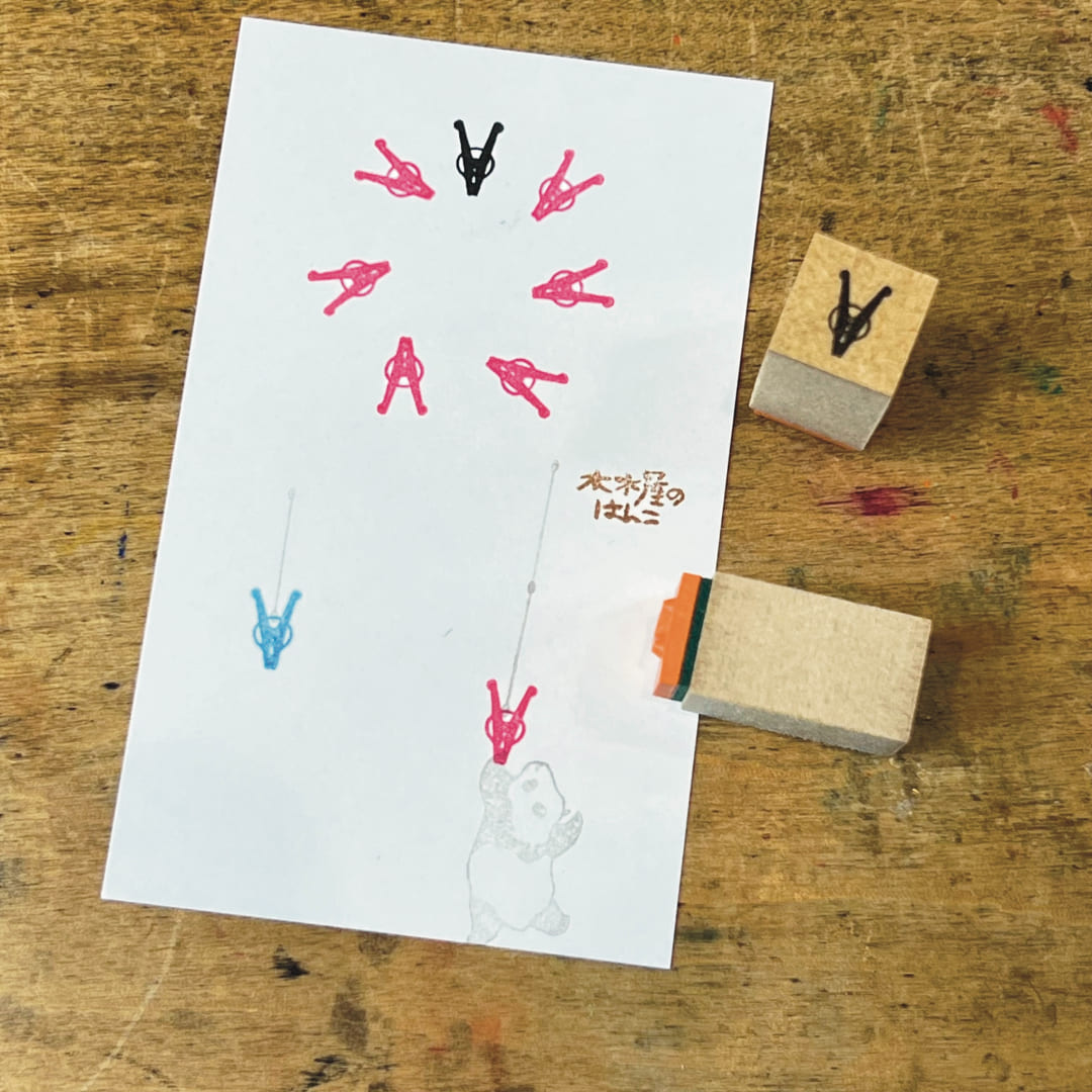"Cloth Clip" - KIKIYASTAMP - Japanischer Stempel