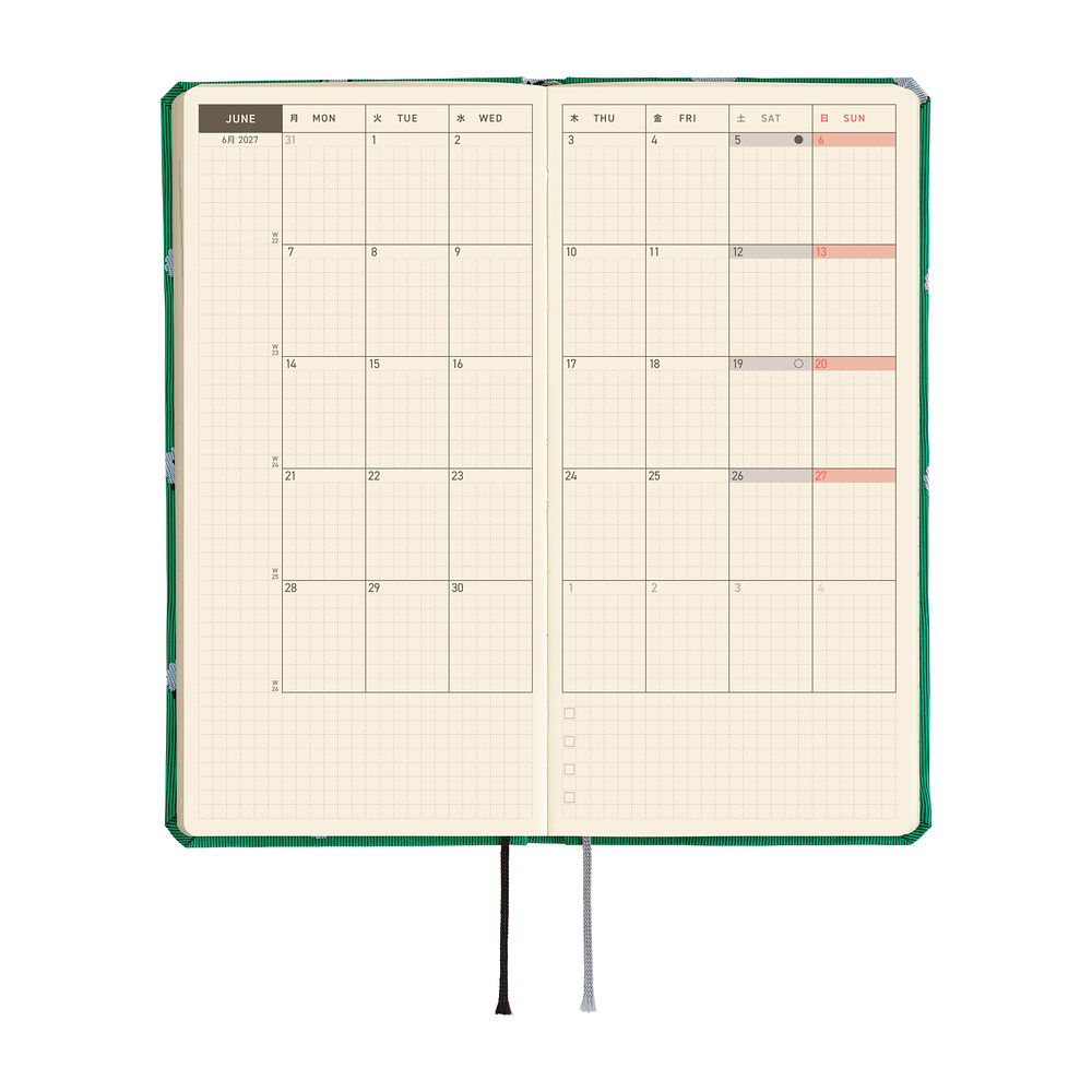 Weeks 2027 englisch – Bow & Tie: Sheep Sheep Sheep | Hobonichi