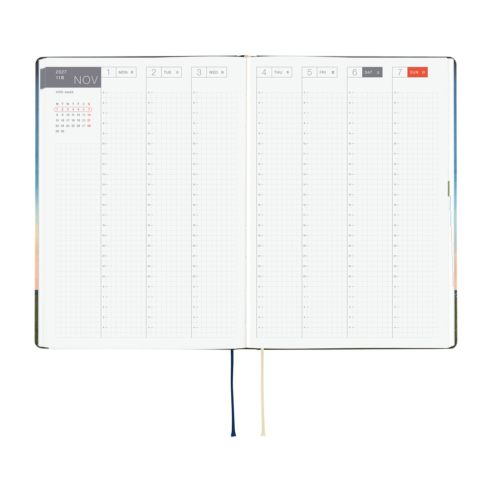 HON A5 2027 englisch – Hiroko Kubota: String Telephone Until the Moon is Full | Hobonichi