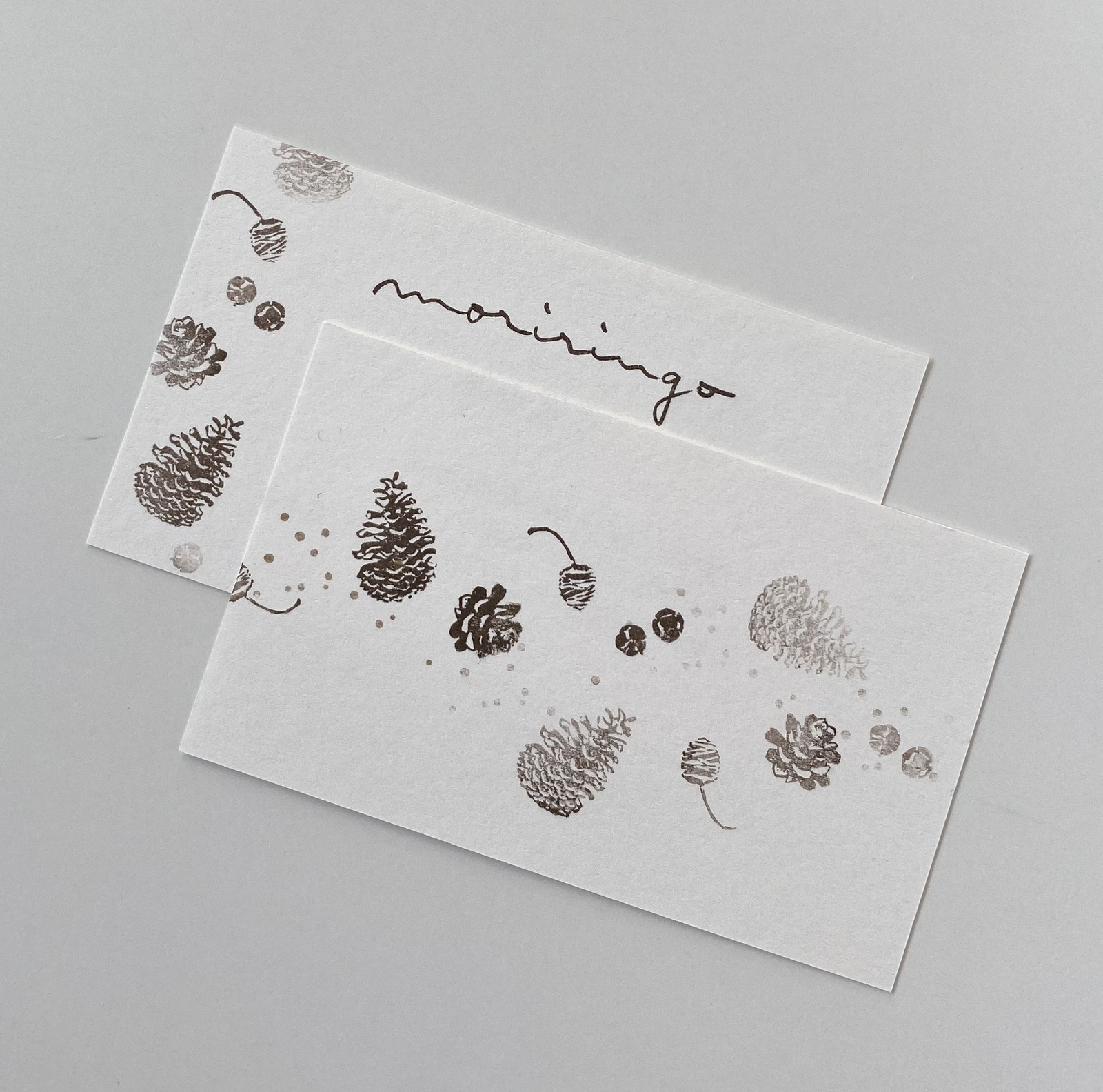 Tannenzapfen - Japanischer Stempel