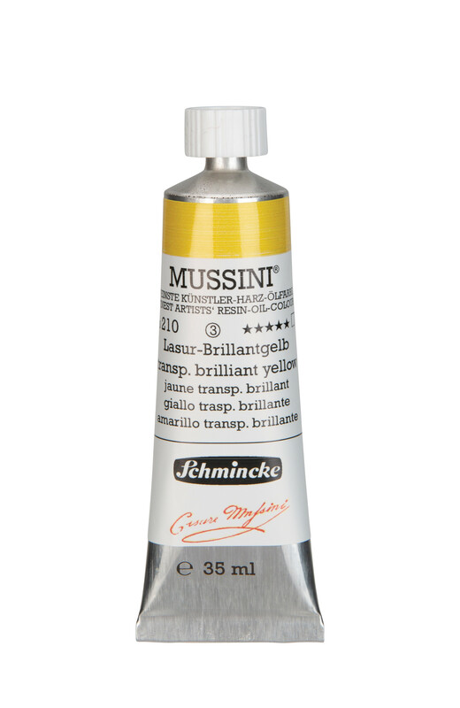 210 - Lasur-Brillantgelb - 35ml - Mussini Ölfarbe von Schmincke - PG3
