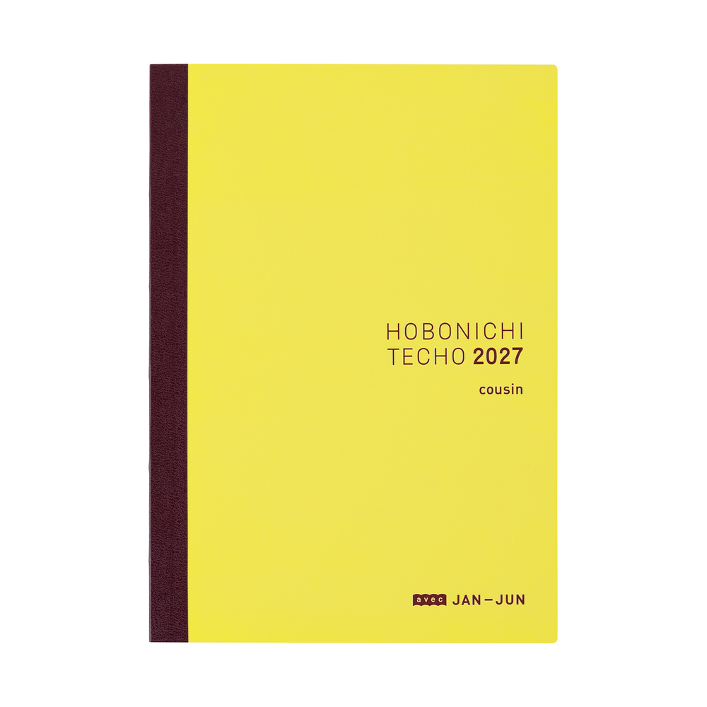 Kalenderbuch A5 Cousin 2027 – Avec (2 Bände), japanisch | Hobonichi