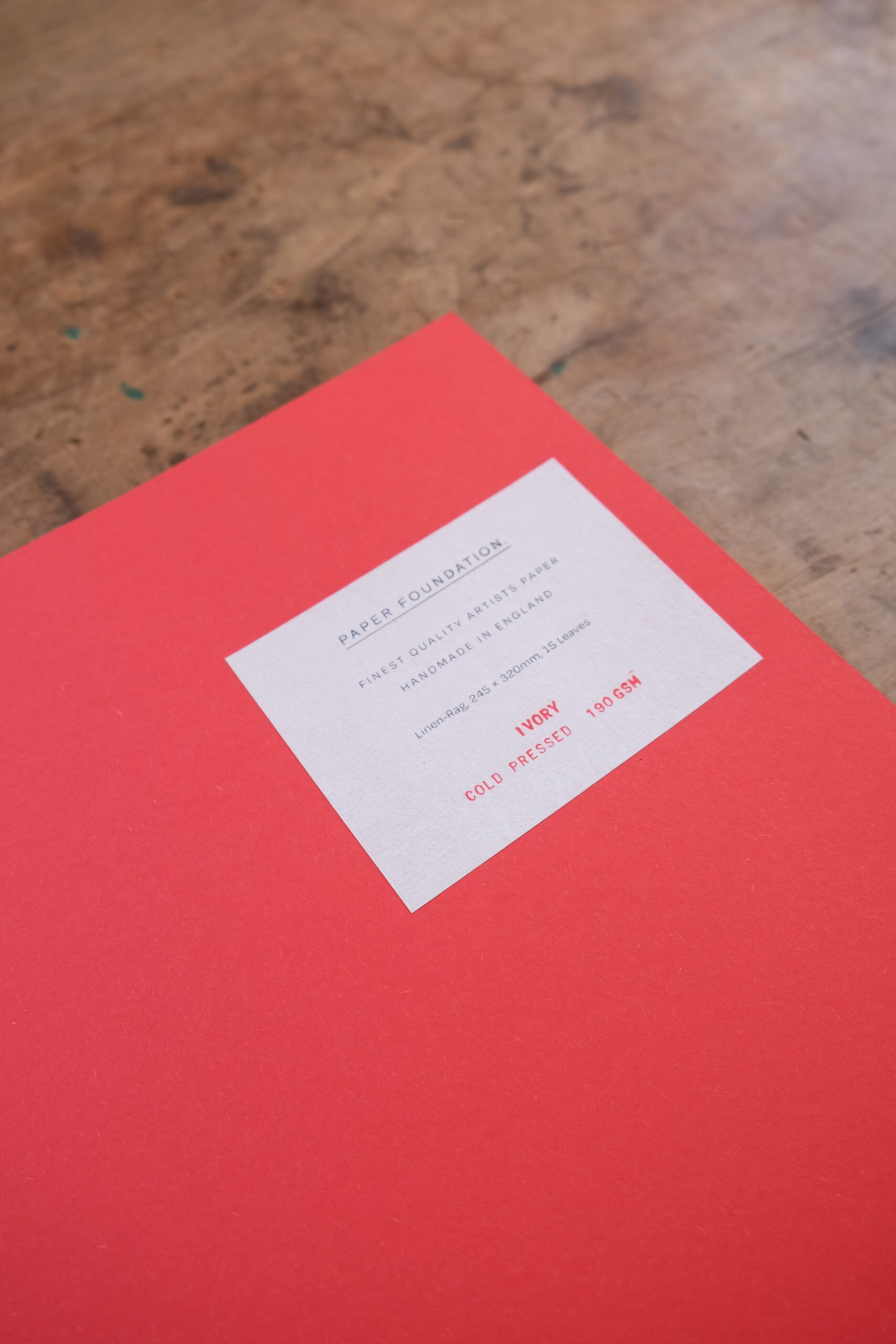 Art Pad L - Zeichenblock - PILLAR BOX RED X IVORY - Paper Foundation