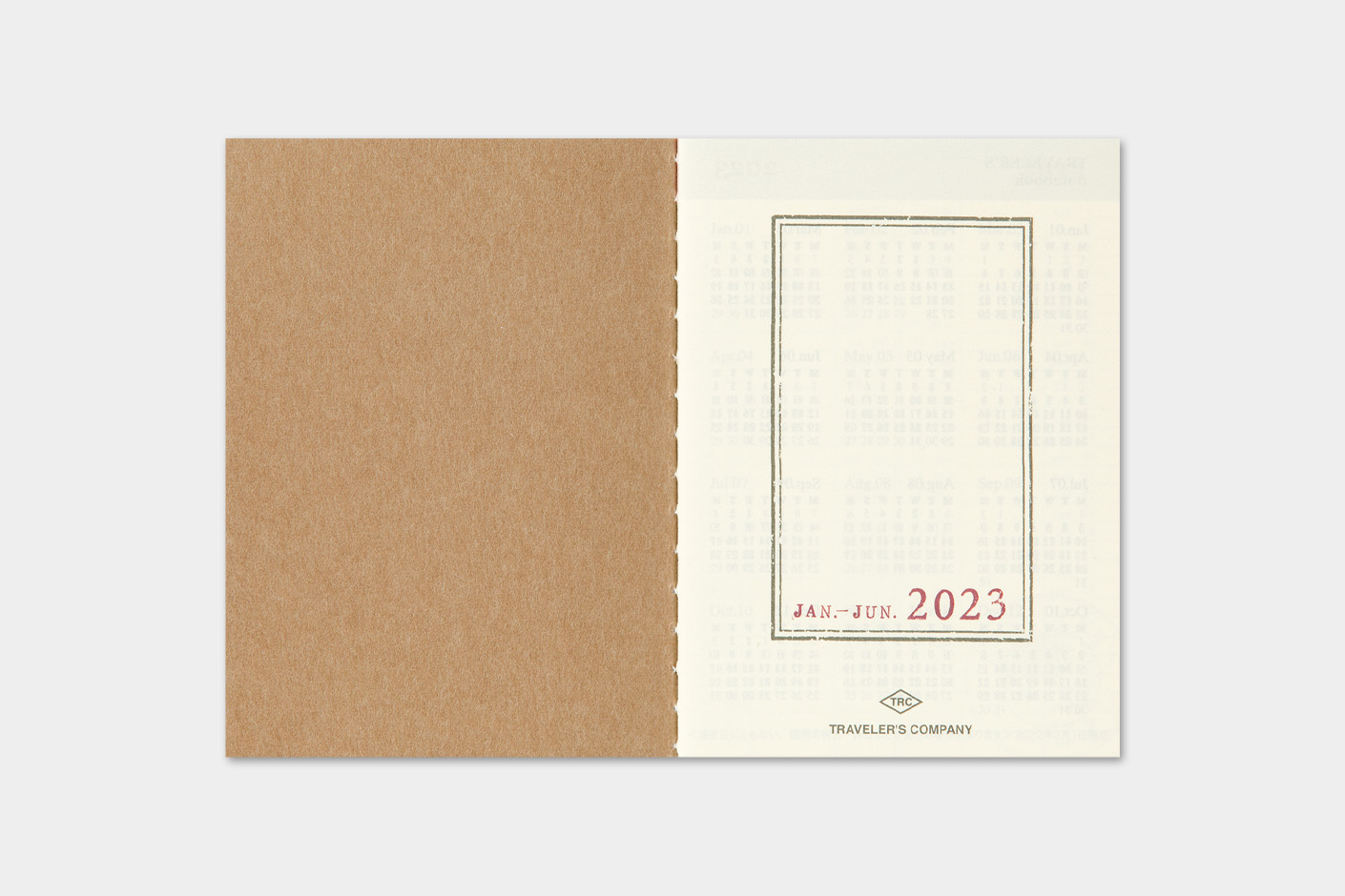 2023 Kalender (Wochenansicht) - TRAVELER'S Notebook Refill Passport