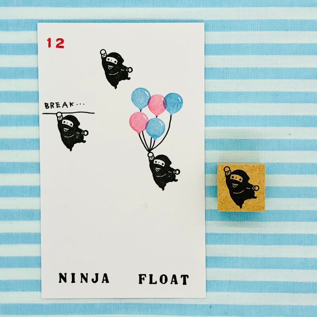 12 - Ninja Float - Japanischer Stempel 12 - Ninja Float - Japanischer Stempel
