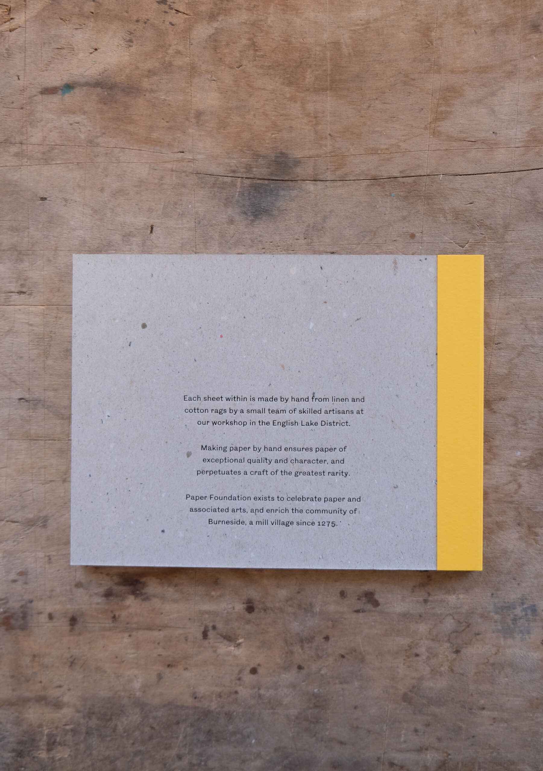 Art Pad S - Zeichenblock - THERMOS YELLOW X WHITE - Paper Foundation