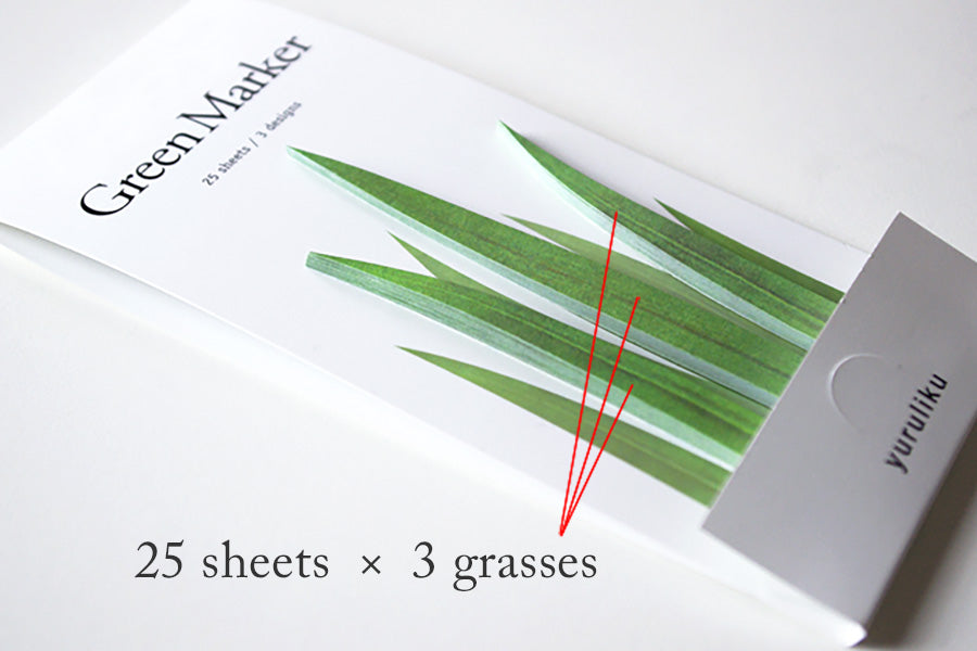 GreenMarker - Gras Haftnotizen von Yuruliku